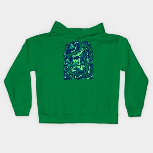 Ngreen Abstract Wave of Thoughts No 3 Kids Hoodie